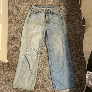 Light Blue Distressed Women Jeans